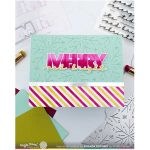 Waffle Flower Overlapping Merry Additions Stamp