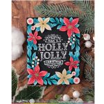 Waffle Flower Poinsettia Frame Die