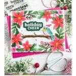 Waffle Flower Poinsettia Frame Die