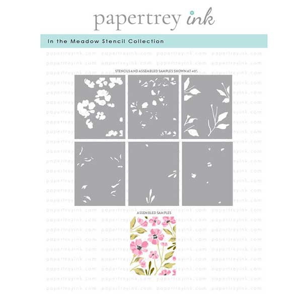 Papertrey Ink In The Meadow Stencil Collection