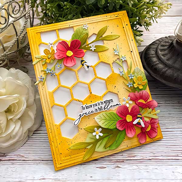 Papertrey Ink Cover Plate: Honeycomb Die