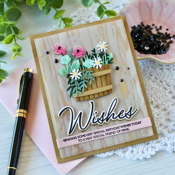 Papertrey Ink Rustic Wood Hot Foil Plate