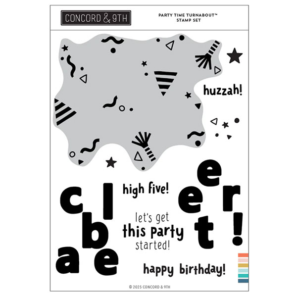 Concord &amp; 9th Party Time Turnabout™ Stamp Set