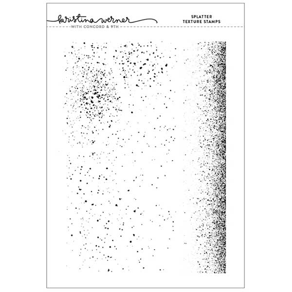 Concord &amp; 9th Kristina Werner Splatter Texture Stamps