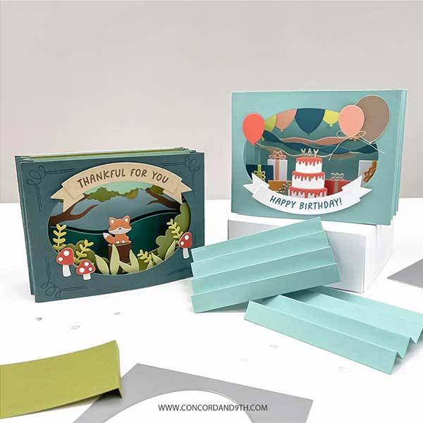 Concord &amp; 9th Accordion Card Base Dies
