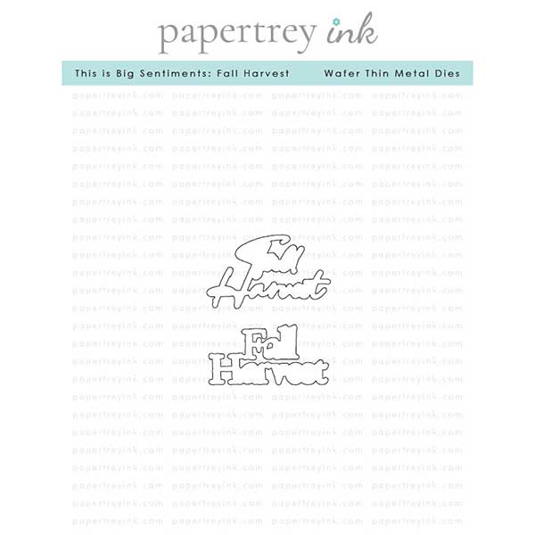 Papertrey Ink This is Big Sentiments: Fall Harvest Dies