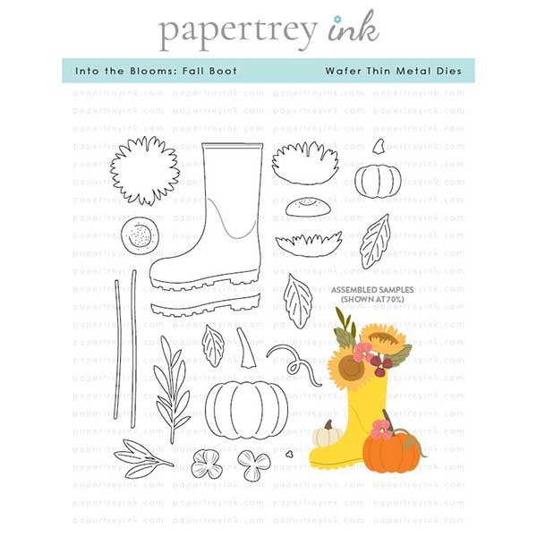 Papertrey Ink Into the Blooms: Fall Boot Dies