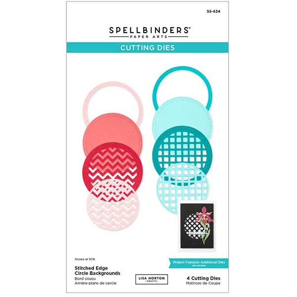Spellbinders Stitched Edge Circle Backgrounds Etched Dies