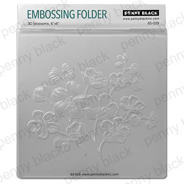 Penny Black Embossing Folder - 3D Blossoms