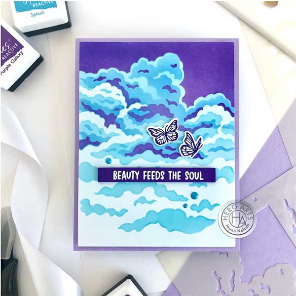 Hero Arts Color Layering Clouds Stencils