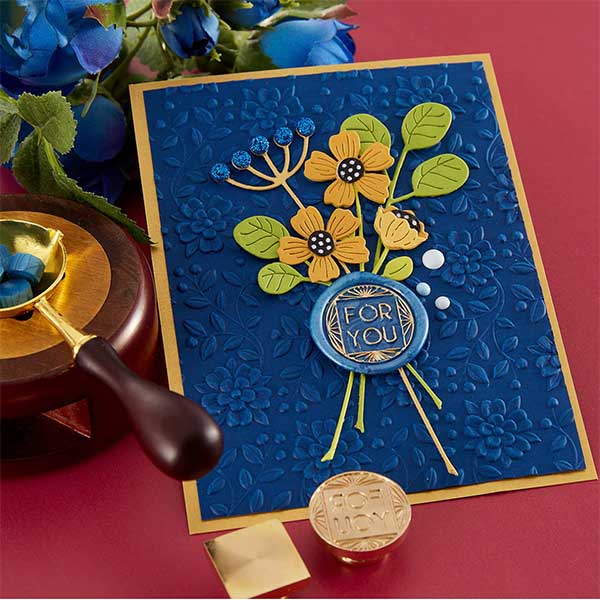 Spellbinders 3D Embossing Folder - Floral &amp; Vine