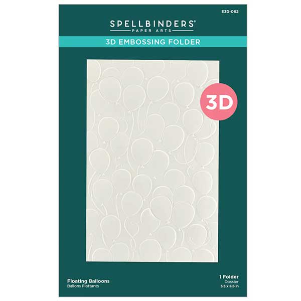 Spellbinders 3D Embossing Folder - Floating Balloons