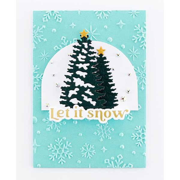 Spellbinders Sparkling Snow 3D Embossing Folder