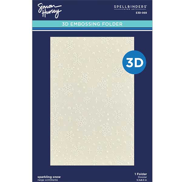 Spellbinders Sparkling Snow 3D Embossing Folder