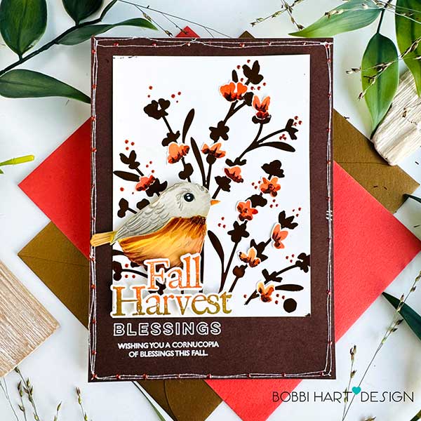 Papertrey Ink Wandering Petals Stencil Collection