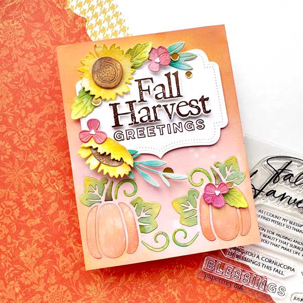 Papertrey Ink Cornered: Pumpkin Dies
