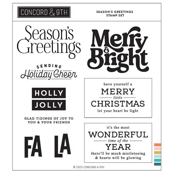 Concord &amp; 9th Seasons Greetings Stamp