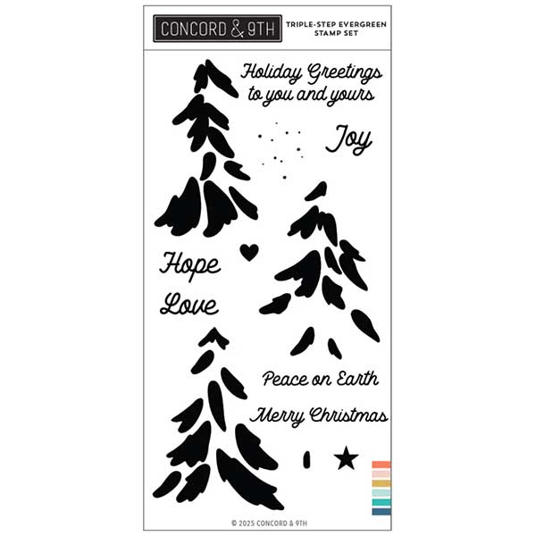 Concord &amp; 9th Triple Step Evergreen Stamp