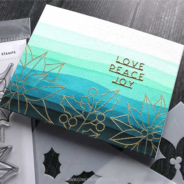 Concord &amp; 9th - Kristina Werner Winter Greenery Stamp Set