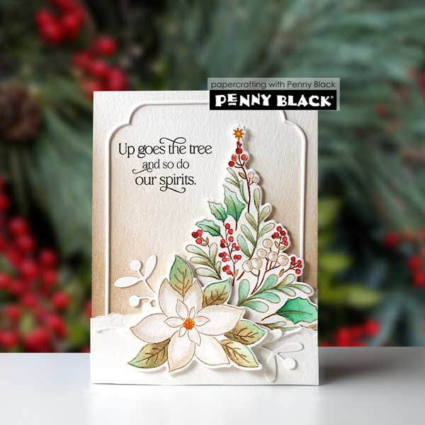 Penny Black Up Goes The Tree Cut-outs