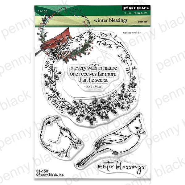 Penny Black Winter Blessings Stamp Set