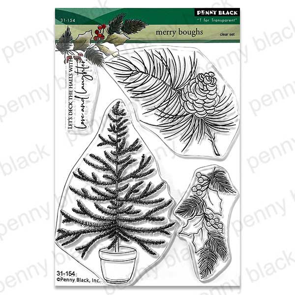 Penny Black Merry Boughs Stamp Set