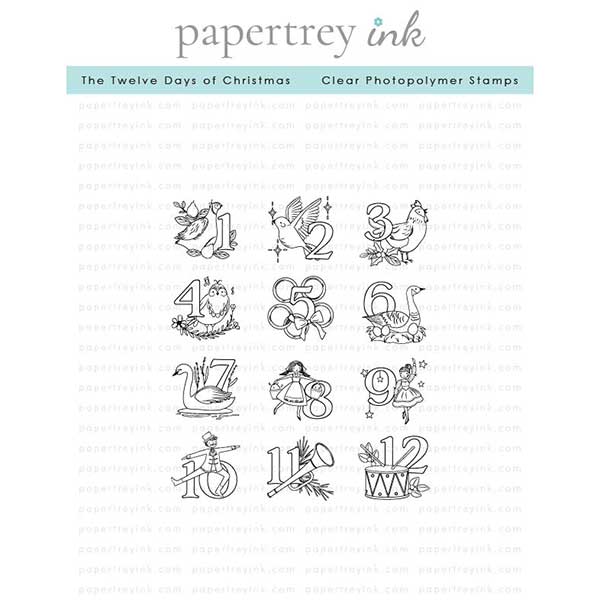 Papertrey Ink The Twelve Days of Christmas Stamp
