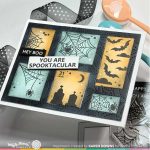 Waffle Flower Postage Collage Spooktacular Stamp Set