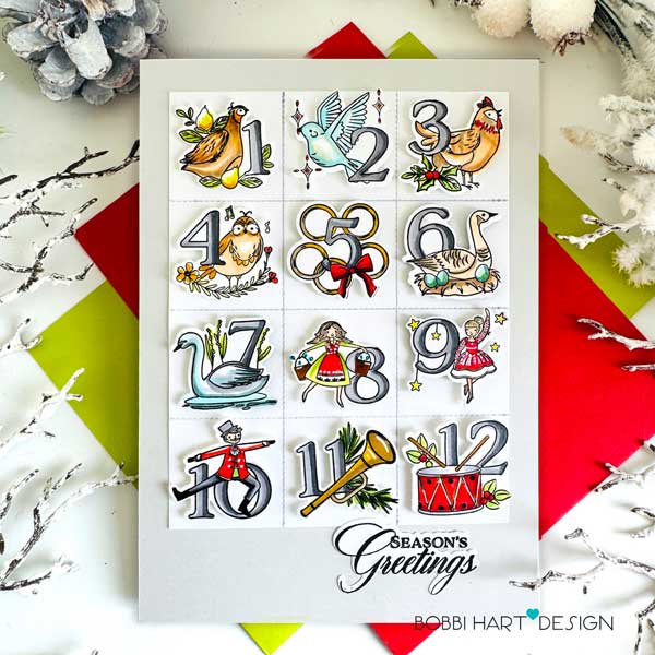Papertrey Ink The Twelve Days of Christmas Dies