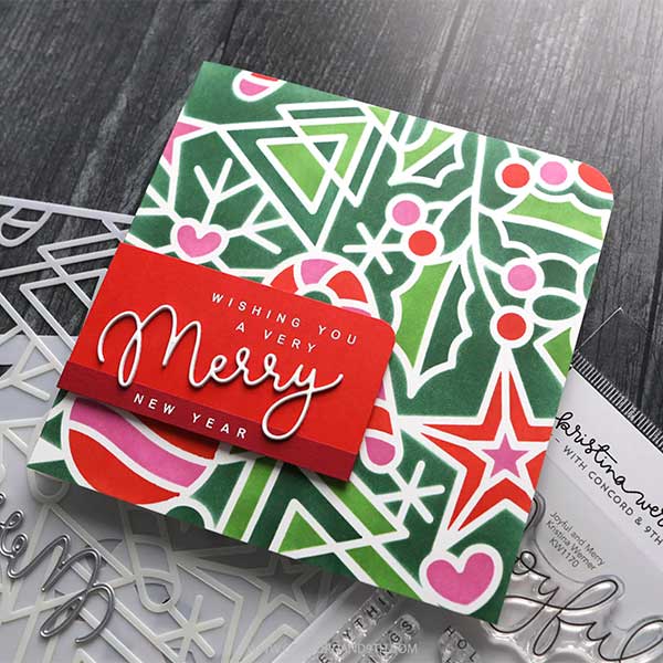 Concord &amp; 9th - Kristina Werner Joyful and Merry Stamp Set