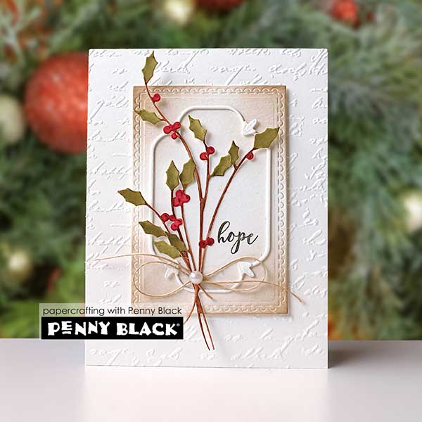 Penny Black Graceful Holly (Dies)