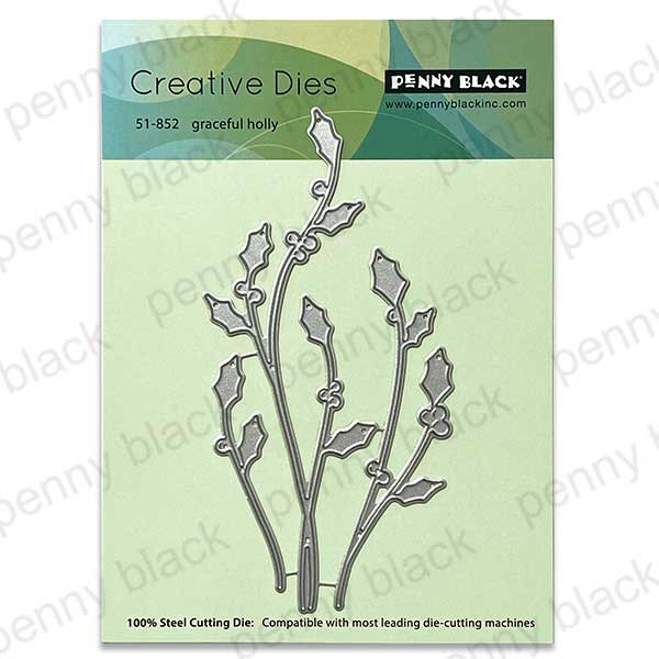 Penny Black Graceful Holly (Dies)