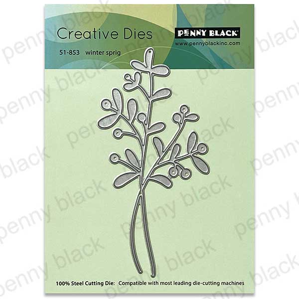 Penny Black Winter Sprig Die