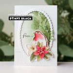 Penny Black Oval Whirl Metal Dies
