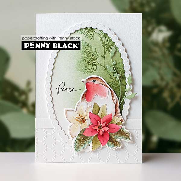 Penny Black Oval Whirl Metal Dies