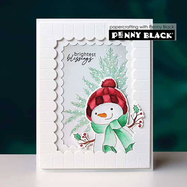 Penny Black Frosty Feathers Cut-outs