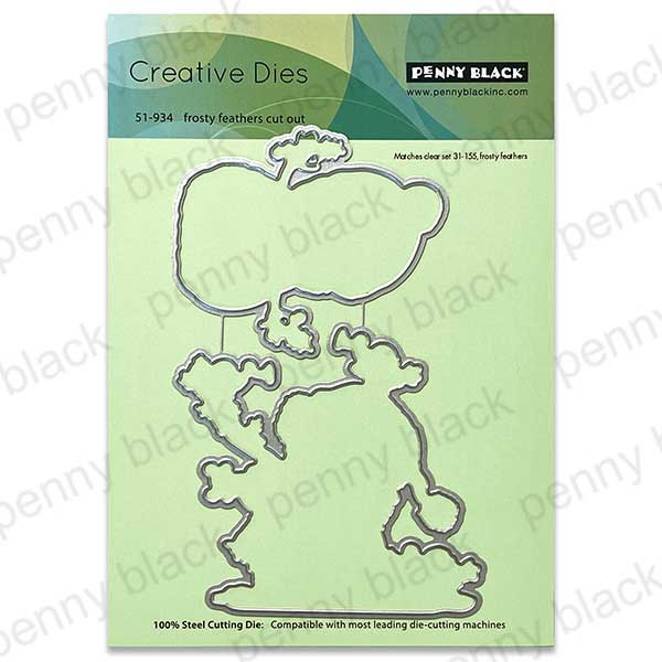 Penny Black Frosty Feathers Cut-outs