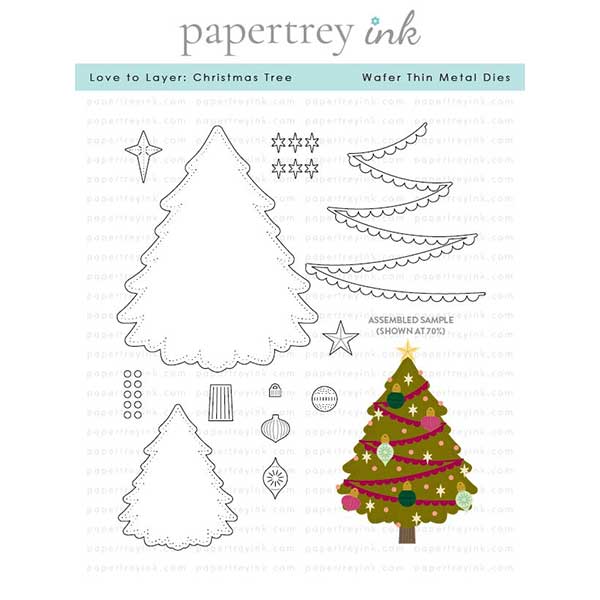 Papertrey Ink Love to Layer: Christmas Tree Dies