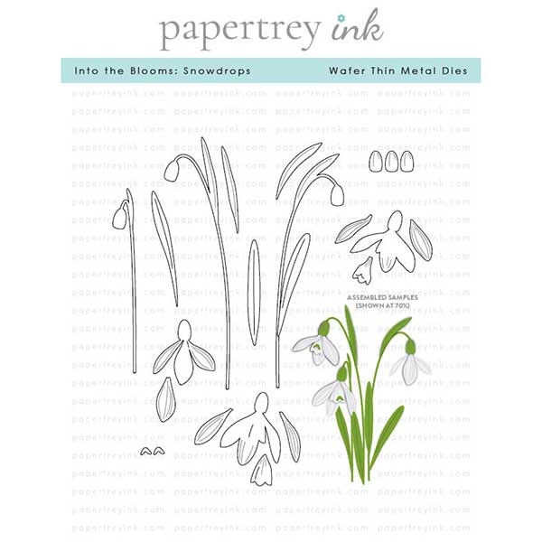 Papertrey Ink Into the Blooms: Snowdrops Dies