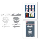 Spellbinders Christmas Cheer Sentiments BetterPress Plate & Die Set