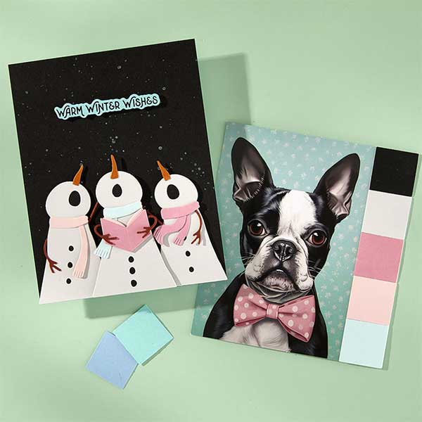 Spellbinders Merry Messages Plate &amp; Die Set