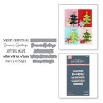 Spellbinders Merry Messages Plate & Die Set