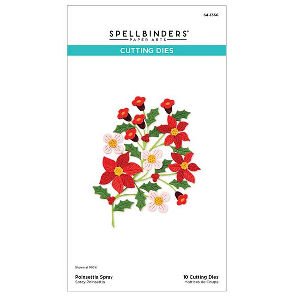 Spellbinders Poinsettia Spray Etched Dies