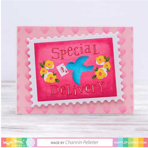 Waffle Flower Nesting Postages Die