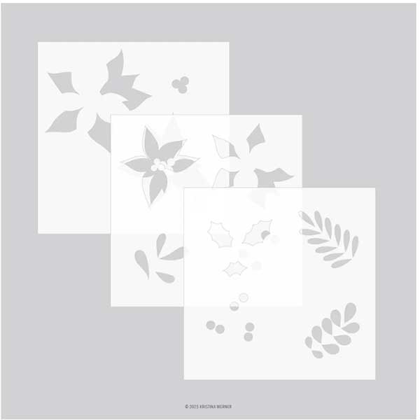 Concord &amp; 9th - Kristina Werner Winter Greenery Stencil Pack