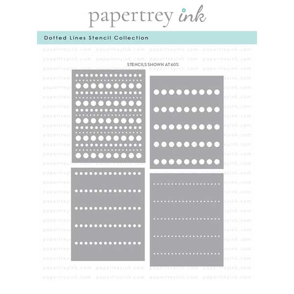 Papertrey Ink Dotted Lines Stencil Collection
