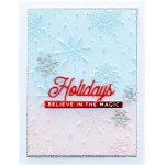Spellbinders Flurry of Snowflakes 3D Embossing Folder