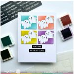 Waffle Flower Postage Collage Spooktacular Stencil