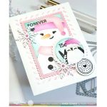Waffle Flower Nesting Postage Collage Blocks Stencil