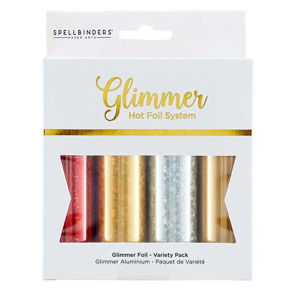 Spellbinders Glimmer Hot Foil 4 Rolls - Christmas Sparkle Variety Pack